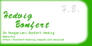 hedvig bonfert business card